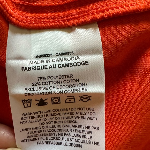 Nike Dri-Fit Pullover Women's Orange/Gray crewneck New with Tags. Size XL - Picture 11 of 15